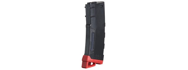 Lancer Tactical 140 Round High Speed Mid-Cap Magazine (Color: Black & Red)