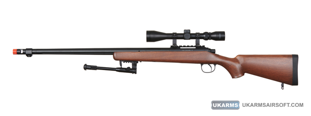 UK Arms Airsoft VSR-10 Bolt Action Sniper Rifle (Color: Wood)