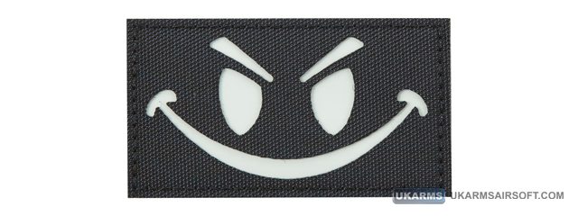 Reflective Evil Smiley Glow in the Dark Morale Patch