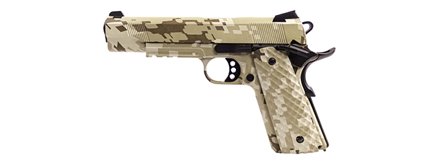 Raven Airsoft MEU Gas Blowback Pistol - Digi Desert