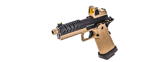 Vorsk Airsoft 4.3 Hi Capa + Micro Red Dot - Tan/Black