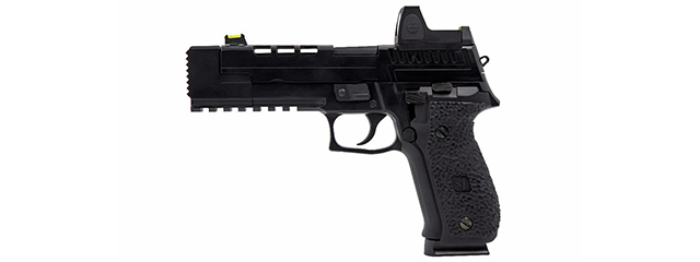 Vorsk Airsoft VP26X Gas Blowback Pistol + Micro Red Dot - Black