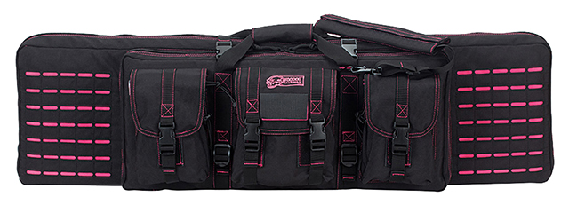 Voodoo Tactical 42" Padded Weapons Case (Black/Pink)