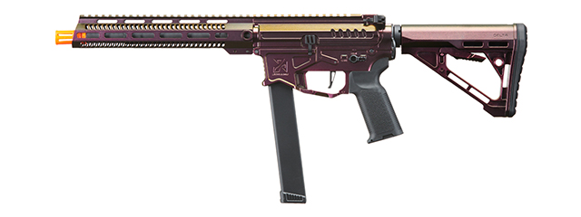 Zion Arms R&D Precision Licensed PW9 Mod 1 Long Rail Airsoft Rifle with Delta Stock (Color: Razorback)