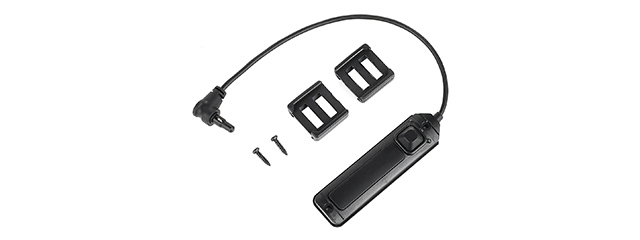Atlas Custom Works Dual Function Tactical Flashlight Tape Switch w/ Crane Plug - (Black)