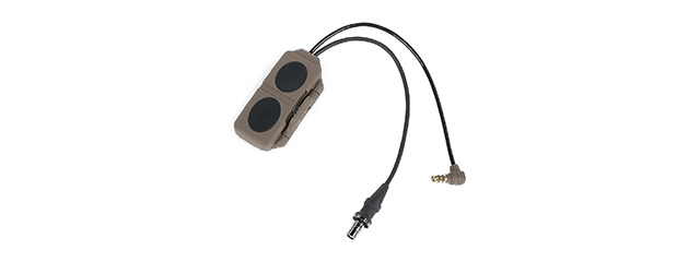 Atlas Custom Works Dual Remote Control Tactical PEQ Flashlight Switch - (Dark Earth)