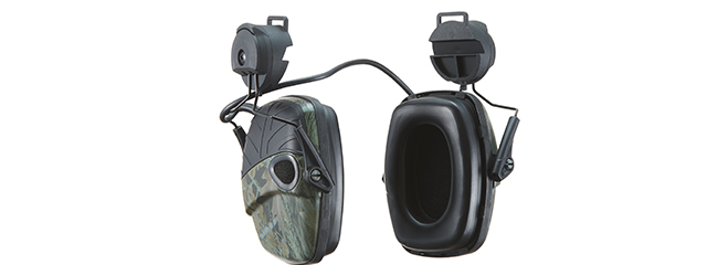 Atlas Custom Works Impact Sport Tactical Earmuff w/ Helmet Adapter - (Foliage)