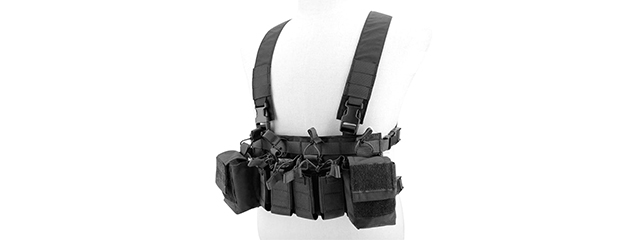 Tactical Chest Rig - (Black)