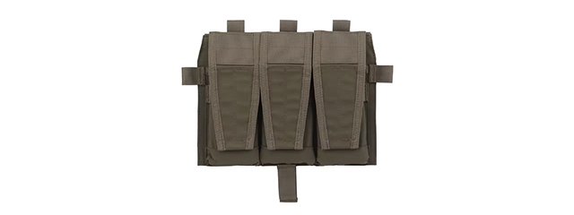 Code 11 Tactical M4 Flapped Tripple Magazine Pouch - (Ranger Green)
