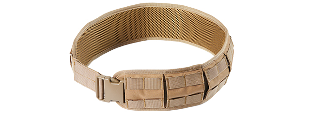 Tactical Molle Round Shotgun Shell Adjustable Bandolier - (Tan/XXL)