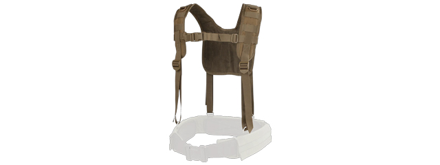 Condor Outdoor Shoulder H-Harness - (Tan)