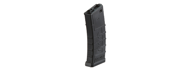 HFC HB-201M-B 300rd Polymer High Cap AEG M Flash Magazine - (Black) - Click Image to Close