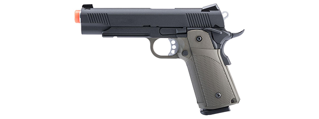 KJW Full Metal Custom 1911 Tactical HI-CAPA Gas/CO2 Blowback - (OD Green)