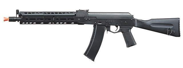 LCT LCKM Steel Airsoft AEG Rifle w/ ASTER V2 SE Expert & Full Stock - (Black & Wood)