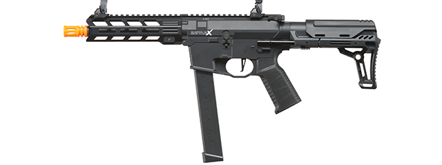 Lancer Tactical Battle X Airsoft AEG Machine Pistol - (Black)