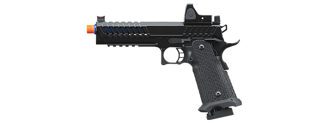 Lancer Tactical Knightshade Hi-Capa Gas Blowback Airsoft Pistol w/ Reflex Red Dot Sight - (Blue)