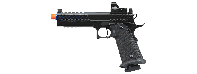 Lancer Tactical Knightshade Hi-Capa Gas Blowback Airsoft Pistol w/ Micro Red Dot Sight - (Blue)