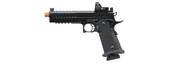 Lancer Tactical Knightshade Hi-Capa Gas Blowback Airsoft Pistol w/ Red Dot Sight - (Blue)