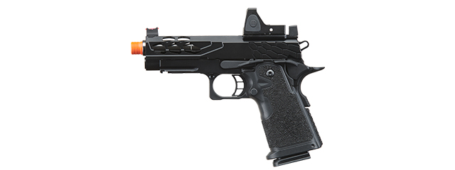 Lancer Tactical Stryk Hi-Capa 4.3 Gas Blowback Airsoft Pistol w/ Reflex Red Dot Sight - (Black)
