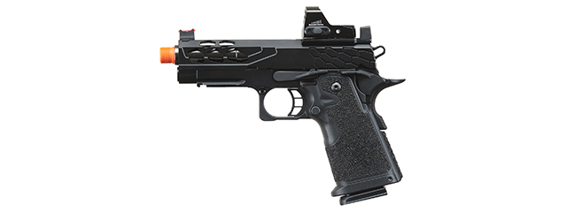 Lancer Tactical Stryk Hi-Capa 4.3 Gas Blowback Airsoft Pistol w/ Red Dot Sight (Black)