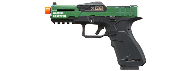 Poseidon CSI XG8 Gas Blow Back Aluminum Pistol - (Metal/OD Green)