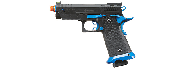 Vorsk Hi-Capa CS Vengeance 3.8 Compact GBB Pistol - (Black/Blue)