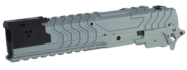 Atlas Custom Works Aluminum Matrix Slide/Frame Kit for Tokyo Marui Hi-Capa GBB Airsoft Pistols - (Gray/Black)