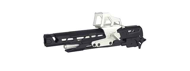Atlas Custom Works CNC EX-02 Frame Kit for Tokyo Marui Hi-Capa GBB Airsoft Pistols - (Black/Silver)