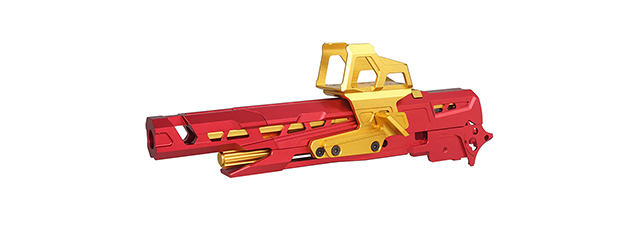 Atlas Custom Works CNC EX-02 Frame Kit for Tokyo Marui Hi-Capa GBB Airsoft Pistols - (Red/Gold)