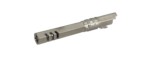 Atlas Custom Works Stainless Hexagon Outer Barrel for Tokyo Marui Hi-Capa 5.1 GBB Airsoft Pistols - (Silver)