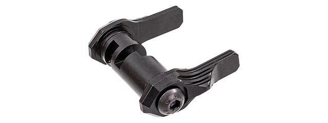 Atlas Custom Works CNC Steel Scalloped Type Ambidextrous Selector for Tokyo Marui MWS GBBR Airsoft Rifles - (Black)