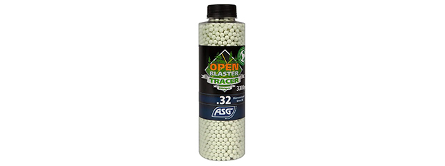 ASG Blaster Tracer 0.32g Airsoft BBs 3300 Rounds Bottle - (Green)