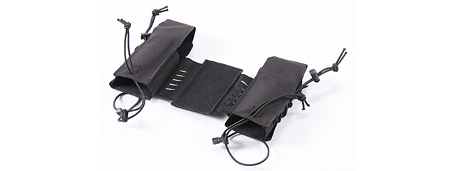 Chest Rig Tactical Assaulter Radio Pouches - (Black)
