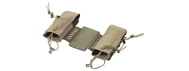 Chest Rig Tactical Assaulter Radio Pouches - (Ranger Green)