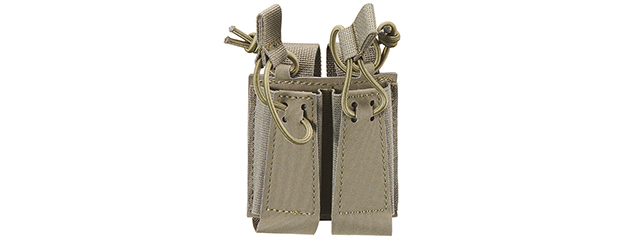 Tactical Assaulter Double Pistol Mag Pouch - (Ranger Green)