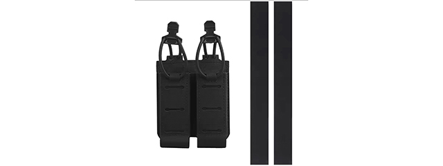 Code 11 Tactical 2.0 Assaulter Double Pistol Magazine Pouch - (Black)