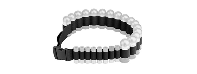 Code 11 Tactical Grenade Shell Bandolier Belt - (Black)