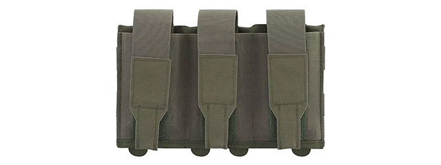 Code 11 Lightweight Tactical Flap Closure M4 Triple Magazine Pouch - (Ranger Green)