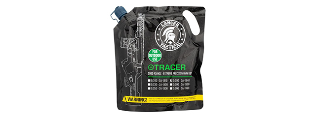 Lancer Tactical 2000 Round 0.28g Outdoor Tracer BBs (Color: Green)