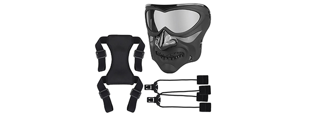 Lancer Tactical Night Knight Full Face Mask (Black)