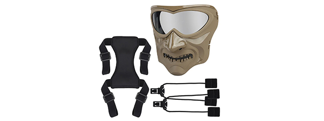 Lancer Tactical Night Knight Full Face Mask (Tan)