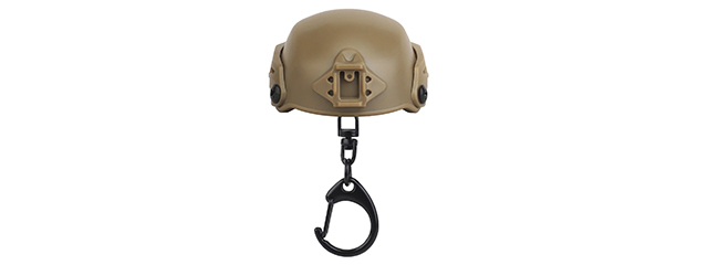 Lancer Tactical MK Tactical Helmet Bottle Opener Key Chain (Tan)