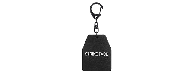 Lancer Tactical Strike Face Armor Plate Key Chain (Black)