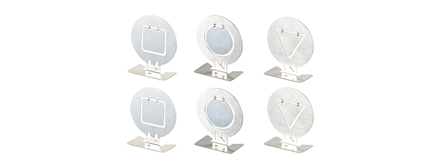 Lancer Tactical Reactive Metal Airsoft 6 Pack Target Set