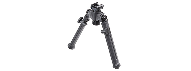 Lancer Tactical Full Metal Tactical Bipod for Picatinny Accessory Rails (Color: Black)