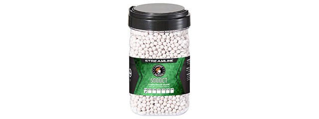 Lancer Tactical 5000 Round .20G Streamline Competition Grade Outdoor BBs - (White)