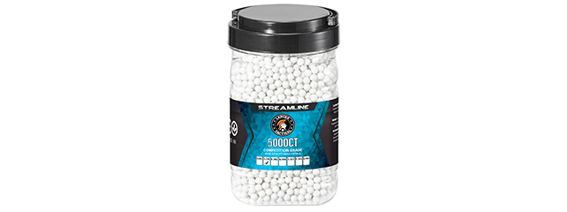 Lancer Tactical 5000 Round .25G Streamline Competition Grade Outdoor Tracer BBs - (Green)