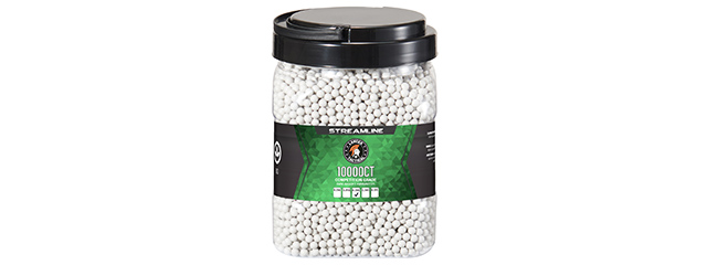 Lancer Tactical 10000 Round .28G Streamline Competition Grade Outdoor BBs - (White)