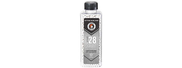 Lancer Tactical 3300 Round .28G Streamline Competition Grade BBs - (White)
