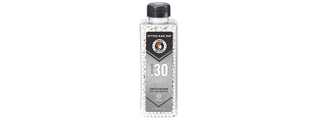 Lancer Tactical 3300 Round .30G Streamline Competition Grade BBs - (White)
